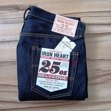 IRON HEART 555-XHS taille 31 po 25 oz Selvedge Super Slim Straight Indigo JP