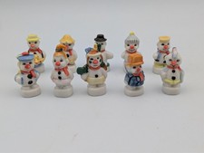 lot 10 fèves Bouli bonhomme de neige dessin animé