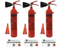 3x 2kg CO2 Extincteur Dioxyde