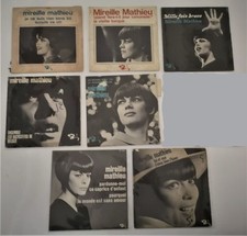MIREILLE MATHIEU LOT 7 disques 45 tours  SP  JUKE BOX  BIEM an 60 très bon état