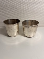 2 ANCIENNES TIMBALES EN ARGENT