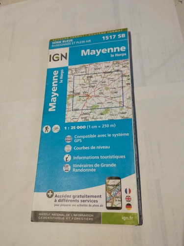 Carte ign 1517 mayenne - ign,,