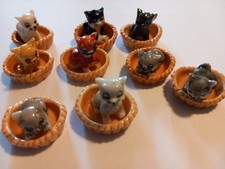 Feves Porcelaine Chatons Lot