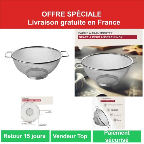 Fackelmann passoire tamis inox - passoire,