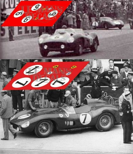 Décals ferrari 335 mans - 335, le