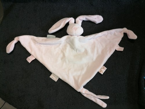 Doudou plat lapin - , rose