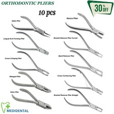 Set de 10 Orthodontiques Pinces Cintrage Universelle Utility Loop Forming Pliers