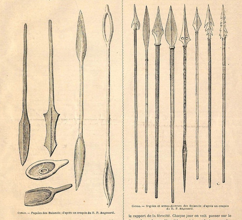 Congo pagaies armes - congo, (rdc