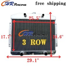 3 ROW Aluminum Radiator for 1949 1950 1951 Mercury with Flathead V8 engine MT