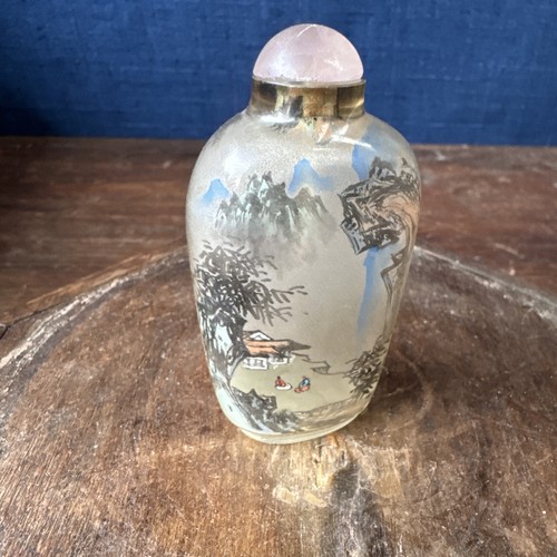 Tabatière verre peint - tabatière,