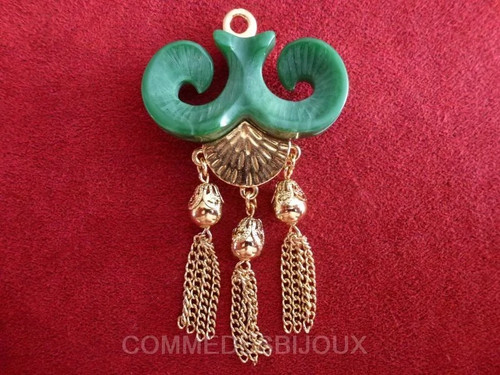 Pendentif vintage figure - pendentif,