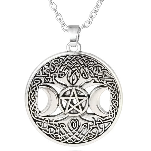Collier pentacle pendentif