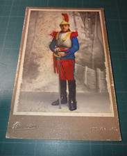 Ancienne PHOTO DRAGON / CUIRASSIER Mansion St Germain - rehaussée  - 13 X 9,5 cm