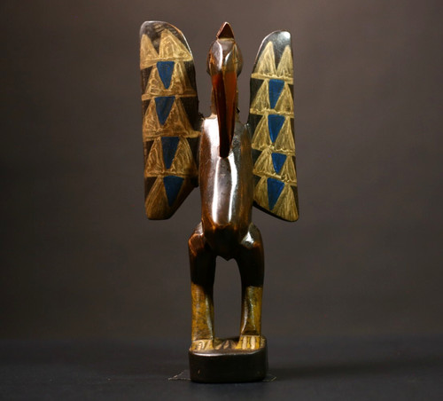 Ancien masque africain bois - ancien,