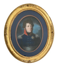 Portrait du Grand-Duc de Bade, Charles II, pastel du XIXème siècle