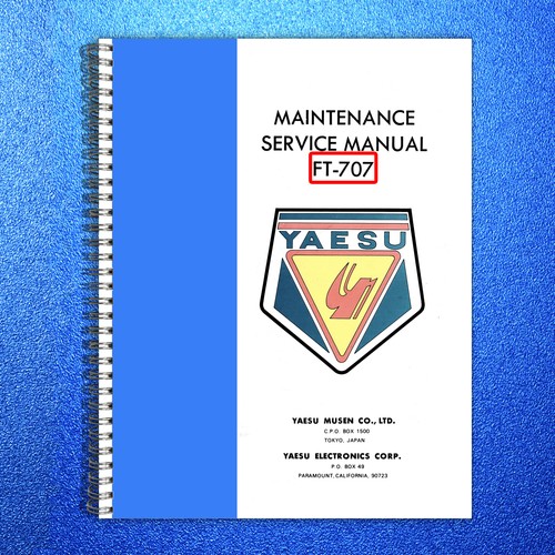 Yaesu 707 service manual - yaesu,