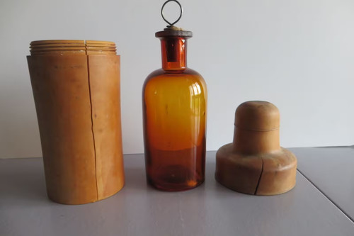 Ancien étui bois son - ancien,