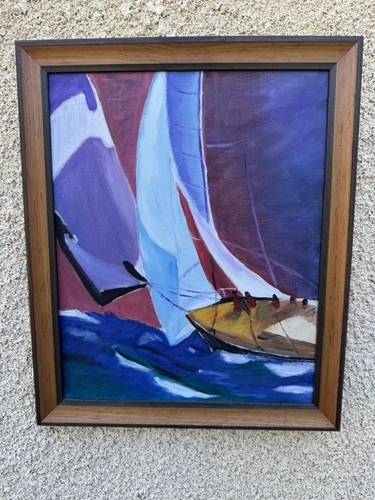 Tableau ancien huile sur toile - huile,