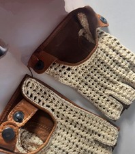 Mitaines Cuir & Crochet De Georges MORAND Maître Gantier depuis 1946 T 8