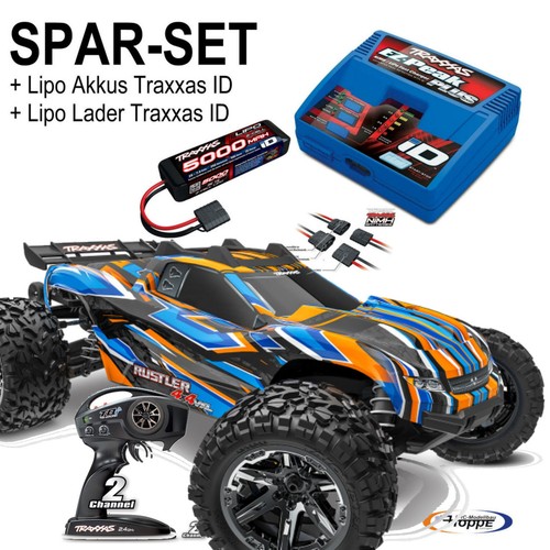 Traxxas rustler 4x4 vxl orange - traxxas,