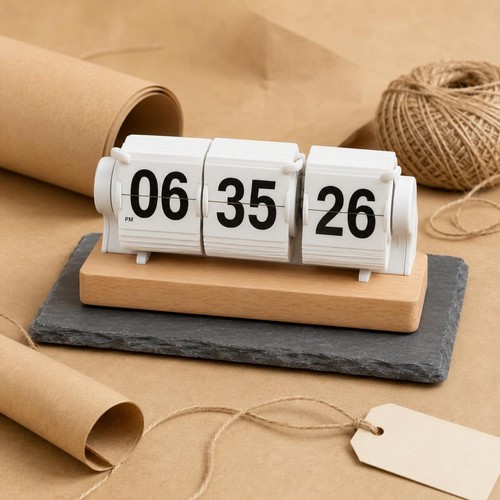 Horloge flip bureau grands - horloge,