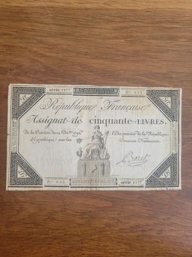 France assignat ancien 50 - ancien,
