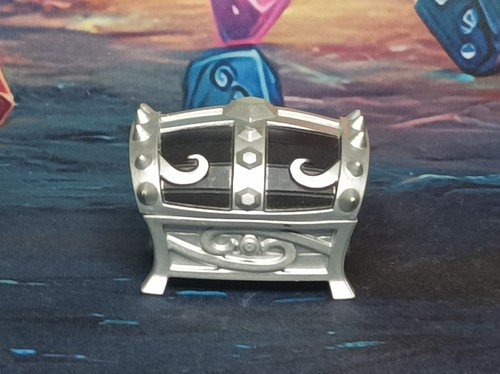 Silver mystery chest figurine - mystery,