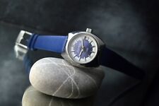 CRYSTAL WATCH MEN'S Automatique Perpetua Vintage Steel Dress Date non Porté NOS