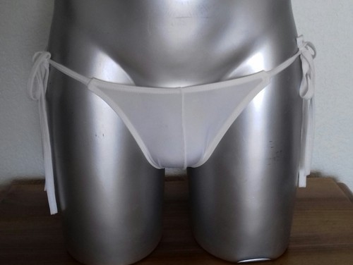 Slip homme blanc transparent
