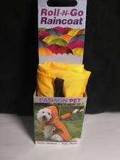 Raincoat NEW Roll-N-Go Dog/Pet Raincoat Yellow, S/M 