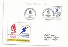 Cachet illustré - 02/02/1992 - Ouverture des Jeux Olympiques d'Albertville 