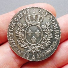 Louis XVI - 1/2 Ecu aux Branches d'Olivier - 1791/90 A  Paris - 1er Sem - Héron