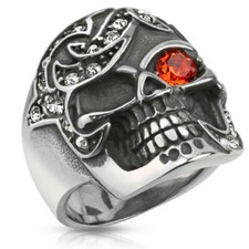  bague chevaliere  biker