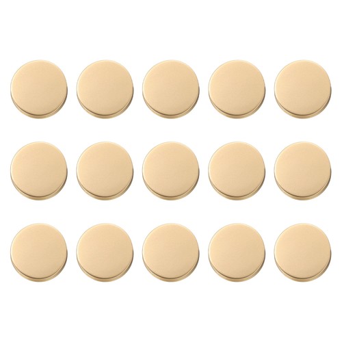 Boutons ronds métalliques - 15,