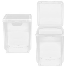  2 Pcs Caisse Plastique Rangement Malette Organisateur D'articles Divers