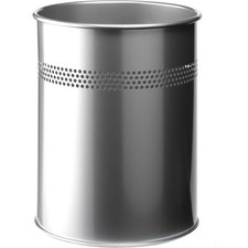 [3300-23] DURABLE Corbeille à papier METALLique, rond, 15 litres