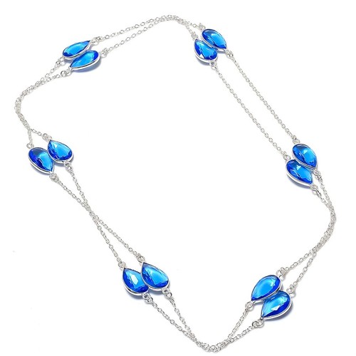 Collier chaîne pierre