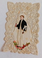 Ancienne image pieuse canivet " Souvenir de Première Communion "