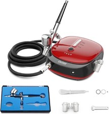 Oasser Kit Aérographe Mini Compresseur Portable Rechargeable Haute Précision Rég
