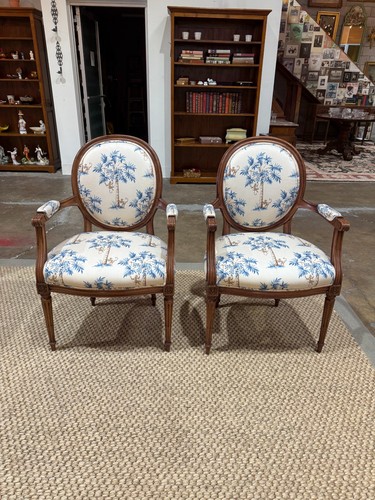 Pair louis xvi style fauteuils - pair,
