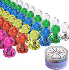 Push Pin Magnets -  60 Pack 7