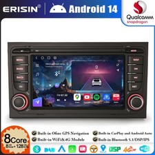 8-Core 128GO Android 14 Autoradio GPS pour Audi A4 S4 RS4 Seat Exeo DAB+ CarPlay