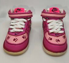 Chaussures enfant "Nike Air Force 1" customisées "THE PINK PANTHER"