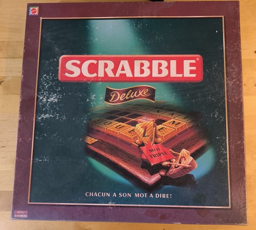 Scrabble luxe plateau bois - scrabble,