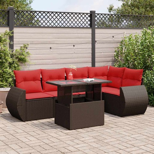 Salon jardin avec coussins - jardin,