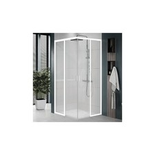 Paroi de Douche d'Angle NOVELLINI Lunes 2.0 AH Special 175x69cm Blanc Transpare