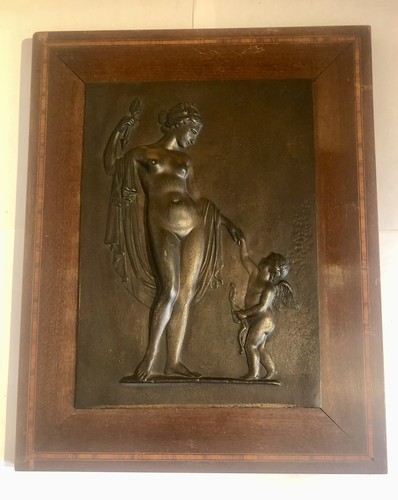 Bas relief bronze femme - bronze,