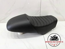74 - 76 Honda CB500T Twin Solo siège Cafe Racer simple profil bas noir. CB500T