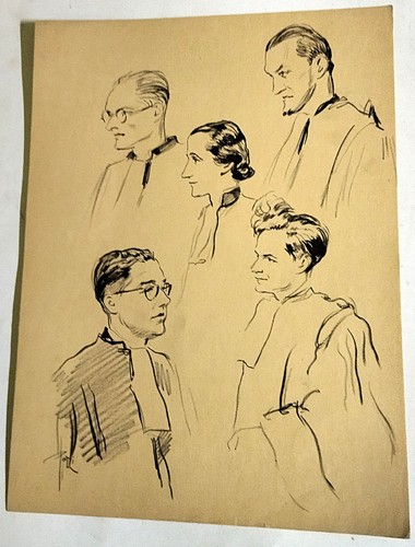 Lithographie dessin pazzi - dessin, de