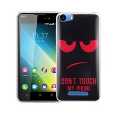 Coque Pour Wiko Lenny 2 Dont Touch Rouge Sac Étui Motif Slim TPU Neuf